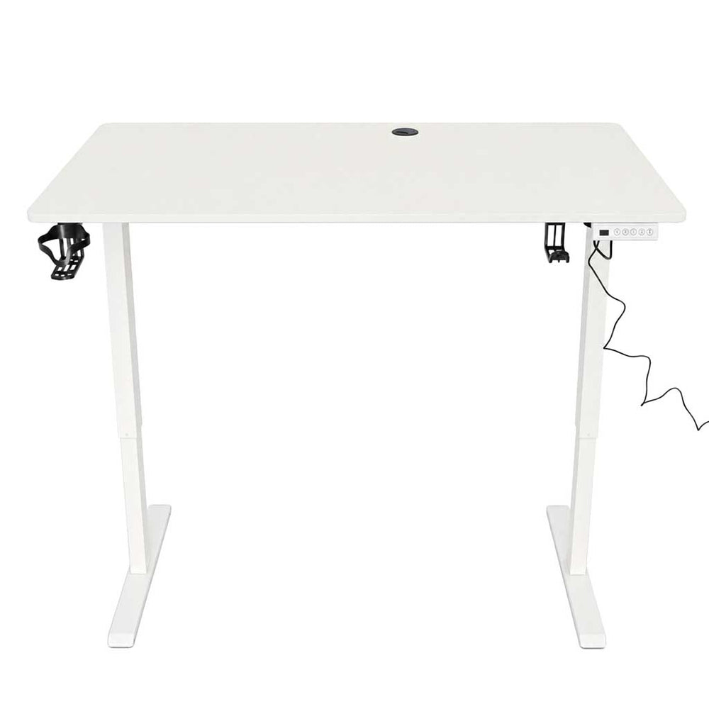 Elektriski regulējams rakstāmgalds ar atmiņas funkciju un vadības paneli, 120x60 cm, balts