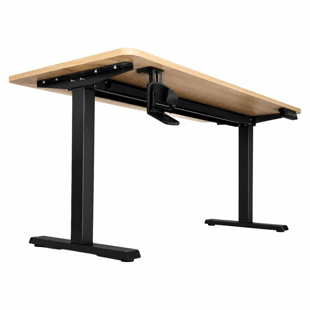 Elektriski regulējams rakstāmgalds ar atmiņas funkciju un vadības paneli, 120x60 cm, koka