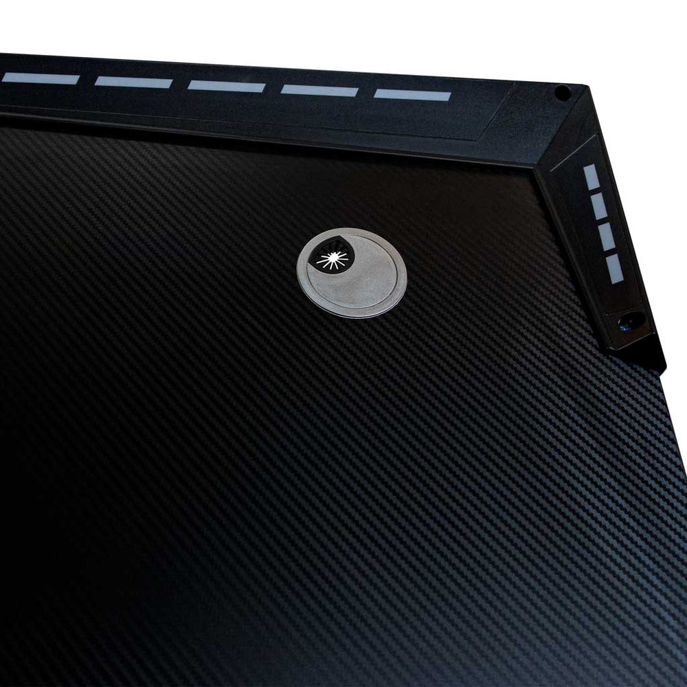 Gaming galds ar LED RGB apgaismojumu un datoru turētājiem spēlētājiem, 120x60 cm