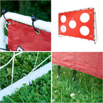 Bērnu futbola treniņu vārti 2in1 + precizitātes paklājs 215 x 153 x 76 cm