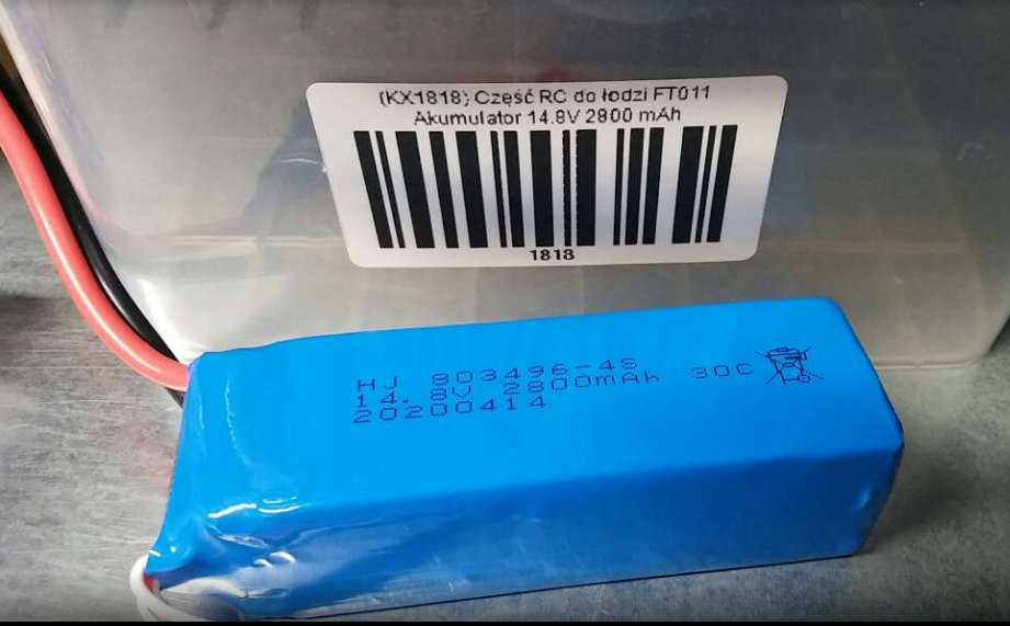 RC laivas daļa FT011 Akumulators 14.8V 2800 mAh