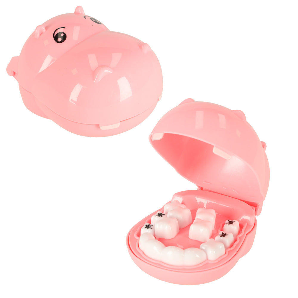 Zobārsta medicīnas komplekts hippo rozā