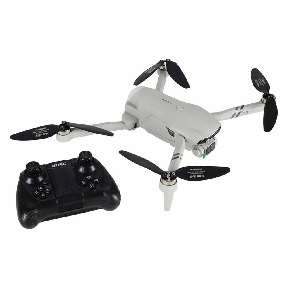 RC dronis 4DRC F10 ar FPV kameru, Wi-Fi un LED, 3,7 V