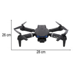 RC drons E99 Pro ar dubulto kameru 720P bez galvas