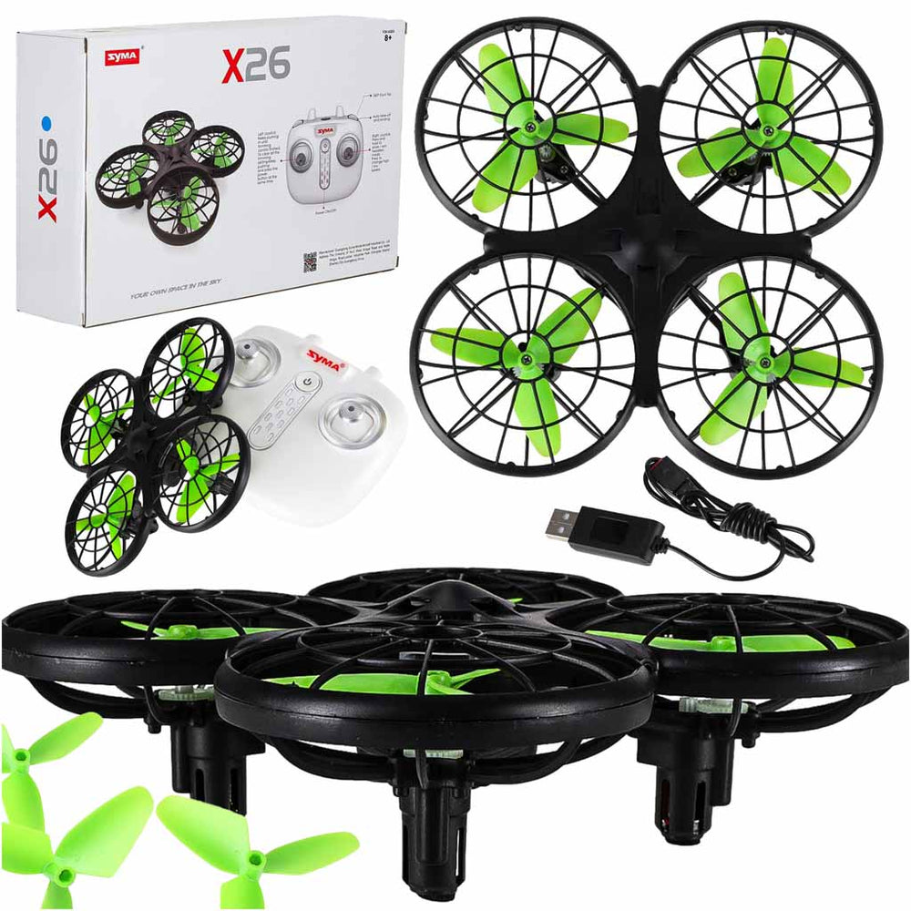 Syma X26 šķēršļu novēršanas RC drons 2.4Ghz bezgalvas drons