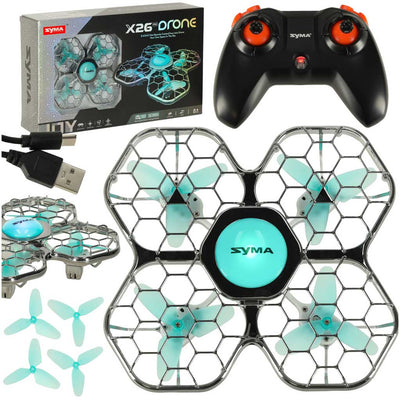 Syma X26PRO 2.4GHz Wi-Fi RC drons melns