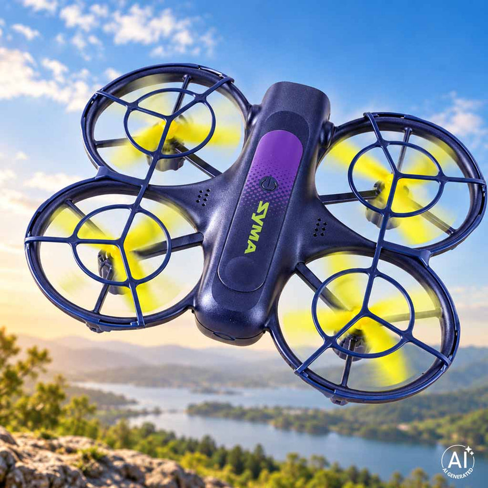 RC dronis Syma X40W FPV WiFi 2,7K HD 360° apgriešanās USB kamera 6AXIS