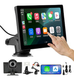 Auto ekrāns ar Apple CarPlay & Android Auto (22,8cm) + aizmugurējās kameras atbalsts