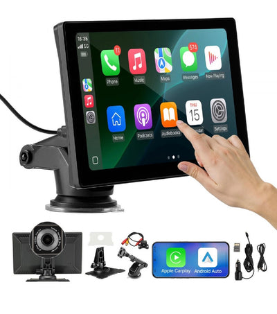 Auto ekrāns ar Apple CarPlay & Android Auto (22,8cm) + aizmugurējās kameras atbalsts