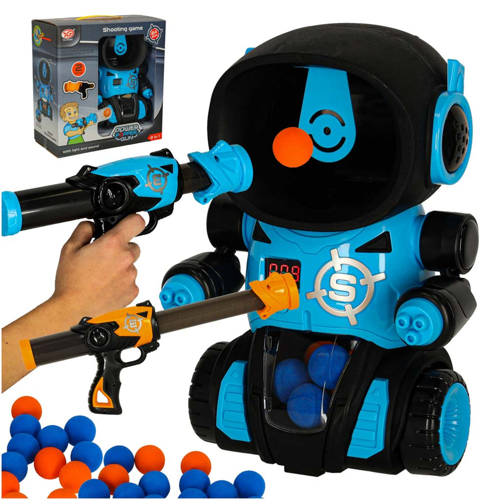 Bada robots mērķa šaušanas arkādes spēle komplekts pistole + bumbiņas