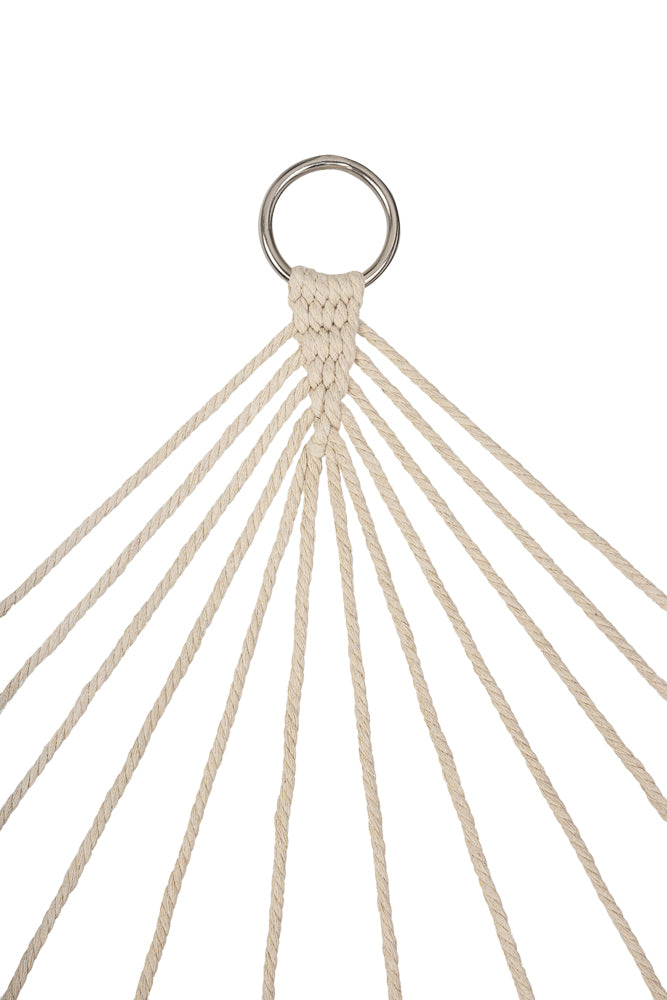 Dārza šūpuļtīkls boho tīkliņš 200cm ecru krāsā