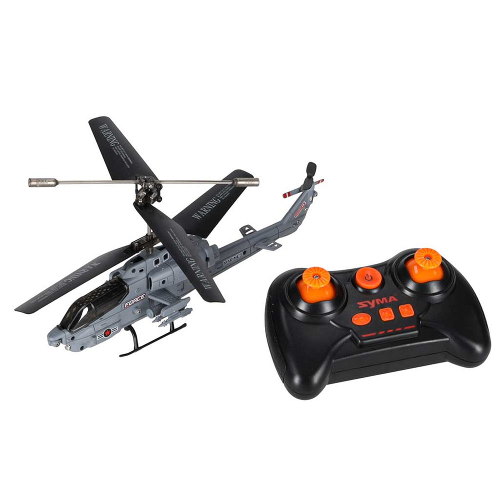 RC helikopters Syma S108H 2,4 GHz ar LED apgaismojumu, automātisko palaišanu, lidojuma stabilizāciju un USB savienojumu
