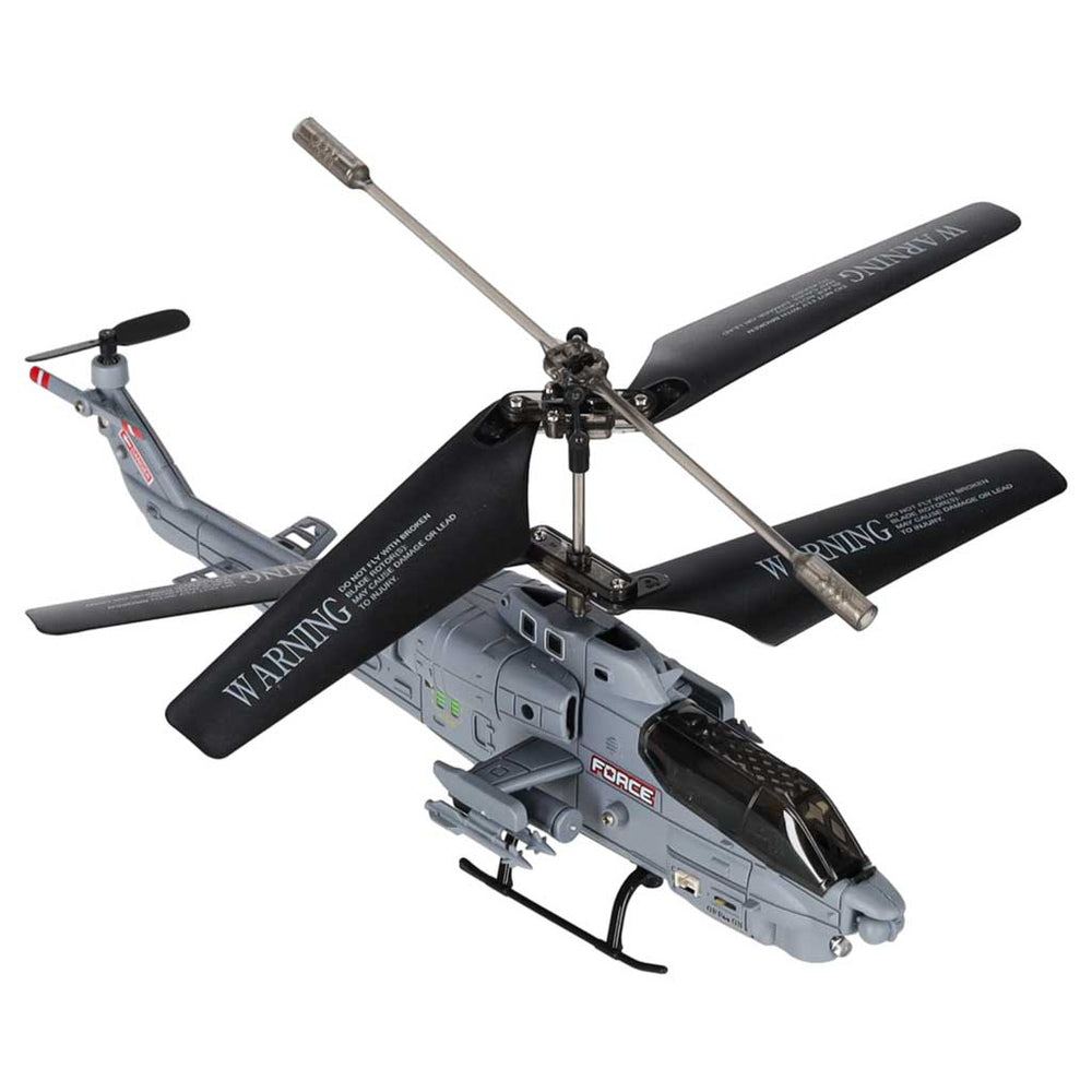 RC helikopters Syma S108H 2,4 GHz ar LED apgaismojumu, automātisko palaišanu, lidojuma stabilizāciju un USB savienojumu