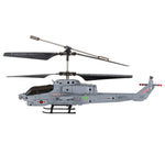 RC helikopters Syma S108H 2,4 GHz ar LED apgaismojumu, automātisko palaišanu, lidojuma stabilizāciju un USB savienojumu