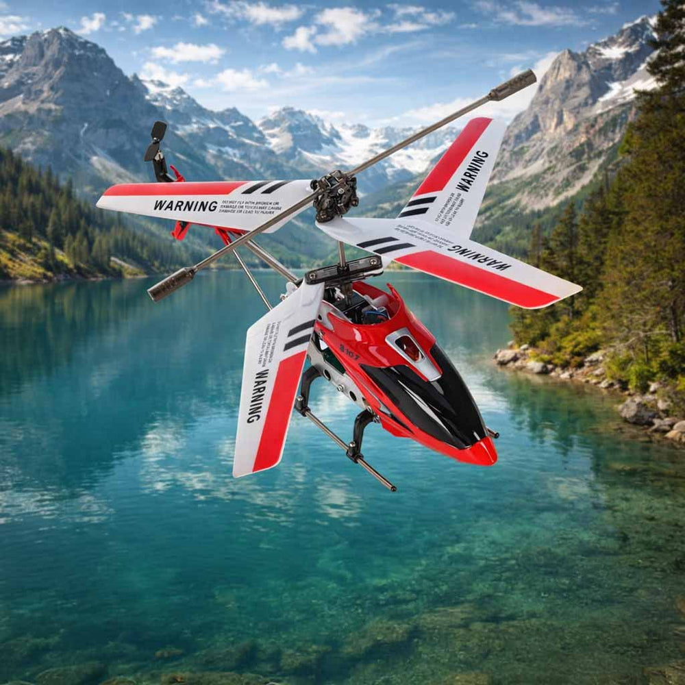 SYMA S107G RC helikopters sarkans