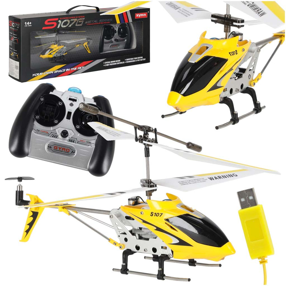 SYMA S107G RC helikopters dzeltens