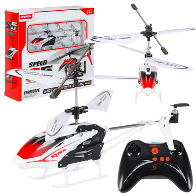 SYMA S5 RC helikopters 3CH balts