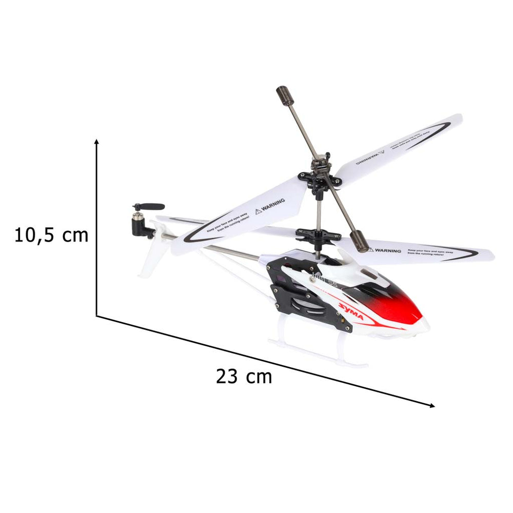SYMA S5 RC helikopters 3CH balts
