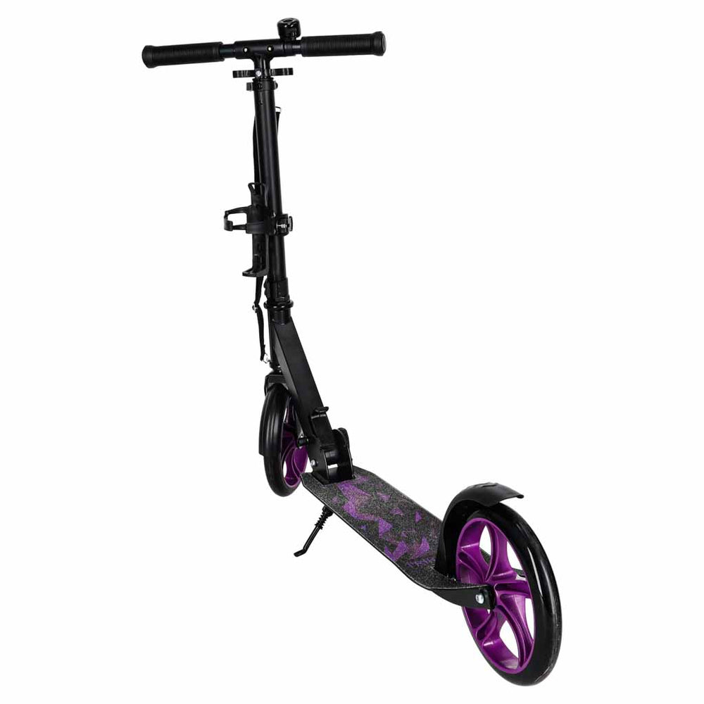 Trike Fix saliekamais pilsētas skrejriteņš ar 200 mm riteņiem, melnā un violētā krāsā