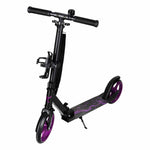 Trike Fix saliekamais pilsētas skrejriteņš ar 200 mm riteņiem, melnā un violētā krāsā