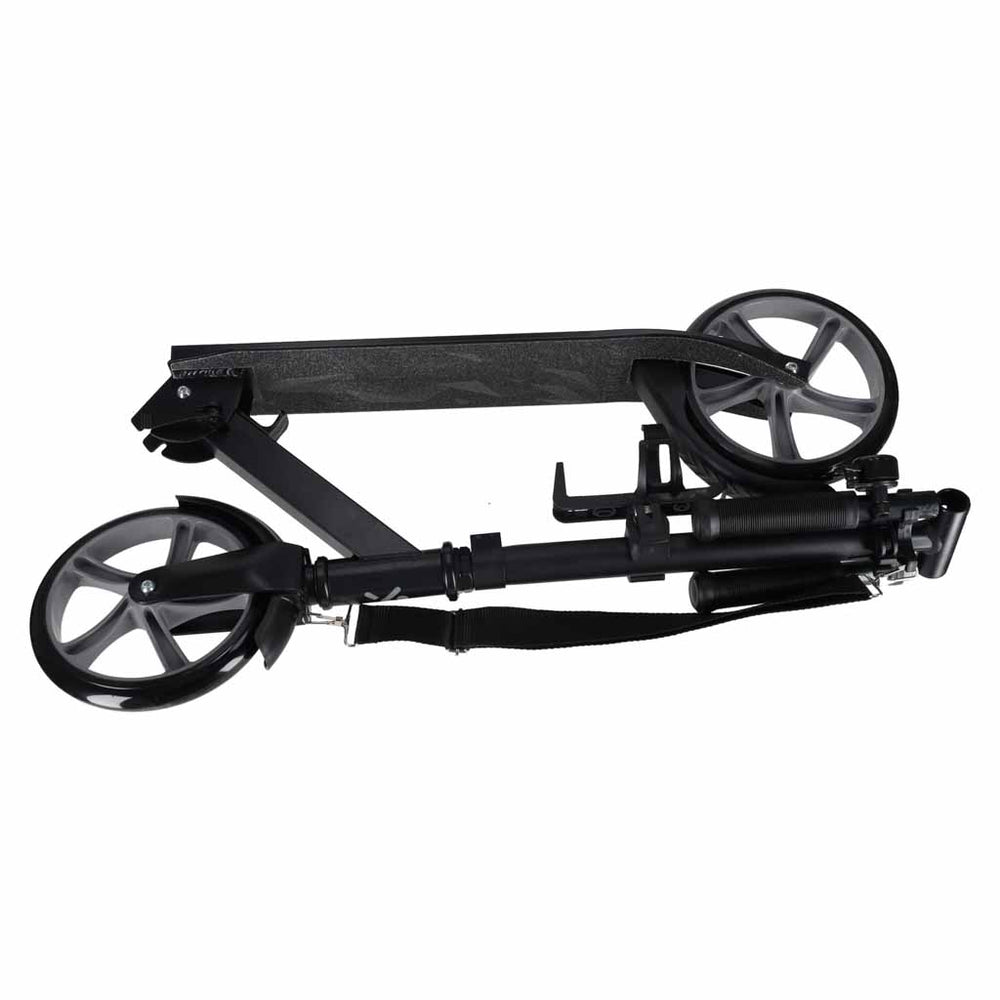 Trike Fix saliekamais pilsētas skrejriteņš ar 200 mm riteņiem, melnā un pelēkā krāsā