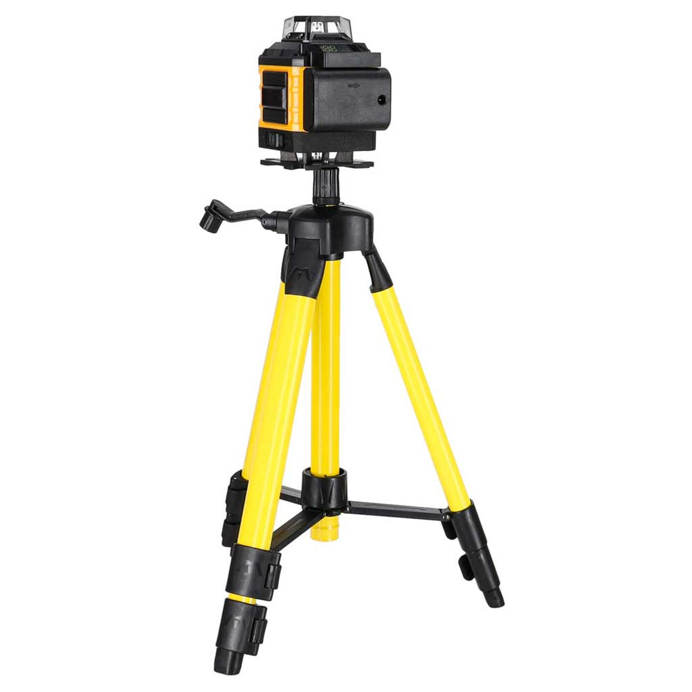 360° 4D lāzera līmeņrādis ar krusta lāzeru, 16 līnijas, statīvs, rokturis, komplekts