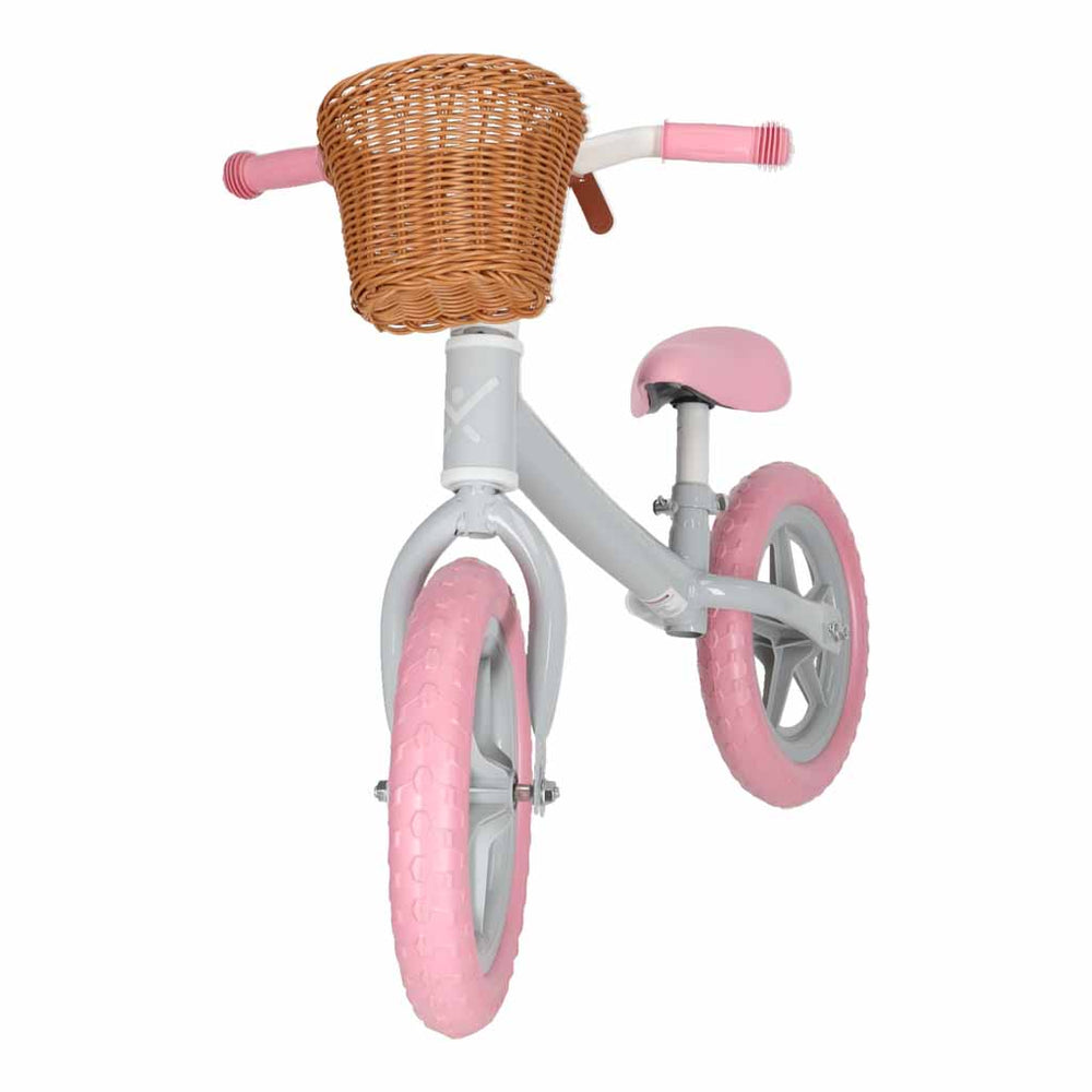 Trike Fix Balance līdzsvara velosipēds ar grozu, rozā krāsā