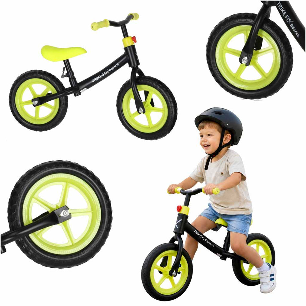 Trike Fix Balance skriešanas velosipēds, melns
