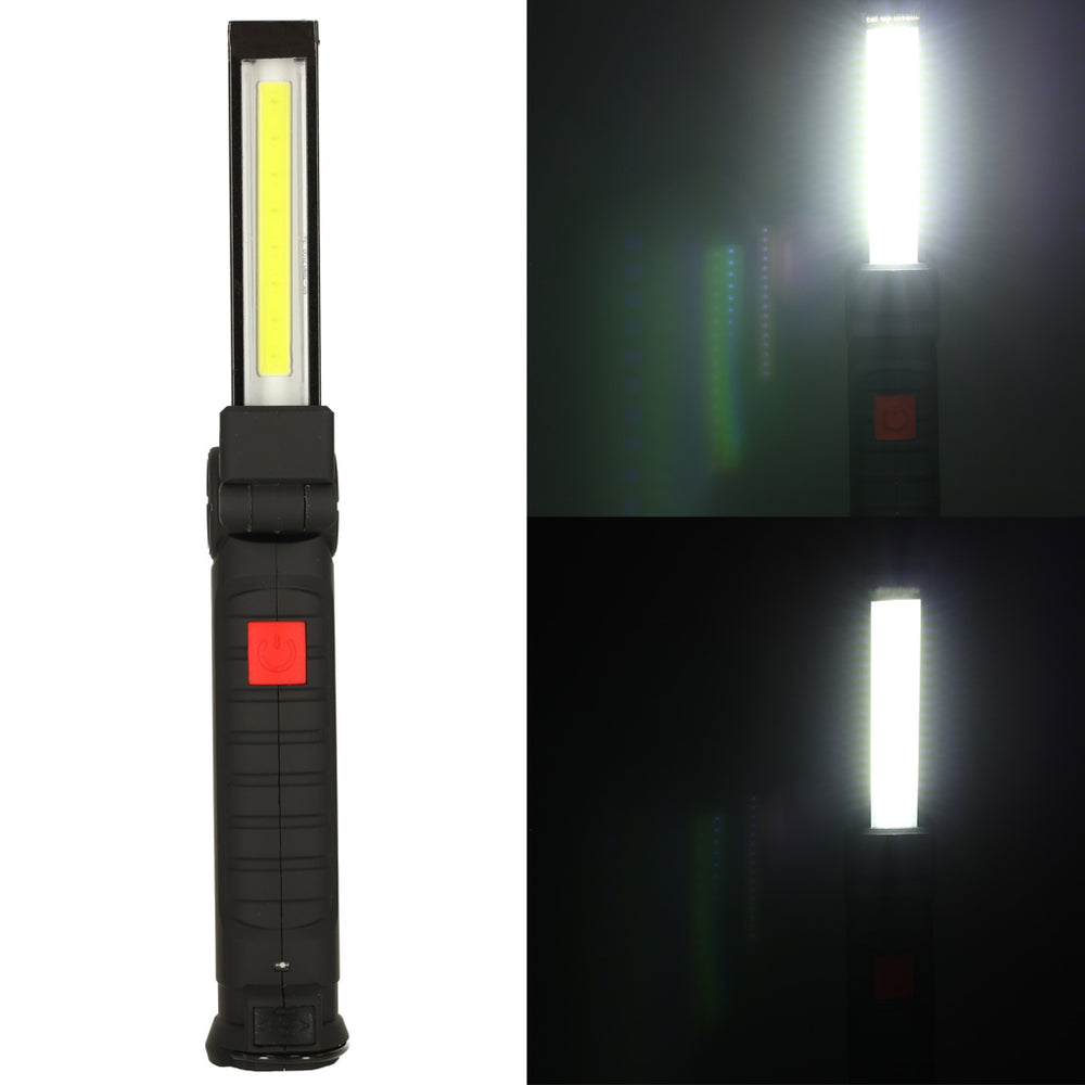 Darbnīcas lukturītis USB COB magnēts uzlādējams ar 1200 mAh 200 lm