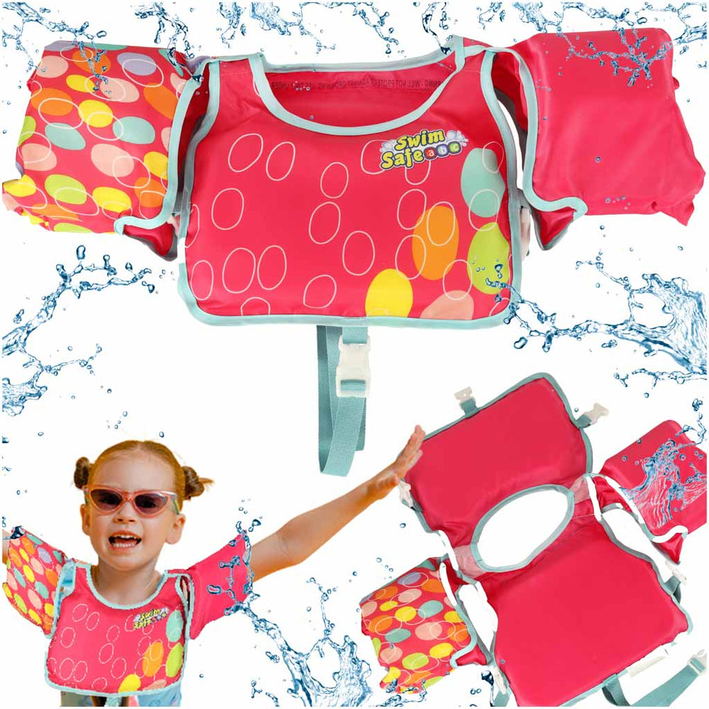AQUASTAR Rozā peldveste ar piedurknēm