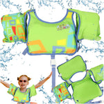 AQUASTAR Zaļa peldveste ar piedurknēm