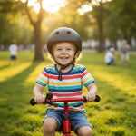 Trike Fix bērnu velosipēdu ķivere regulējama LED M 55-58cm melna