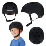 Trike Fix bērnu velosipēdu ķivere regulējama LED M 55-58cm melna