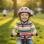 Trike Fix bērnu velosipēdu ķivere regulējama LED M 55-58cm violeta