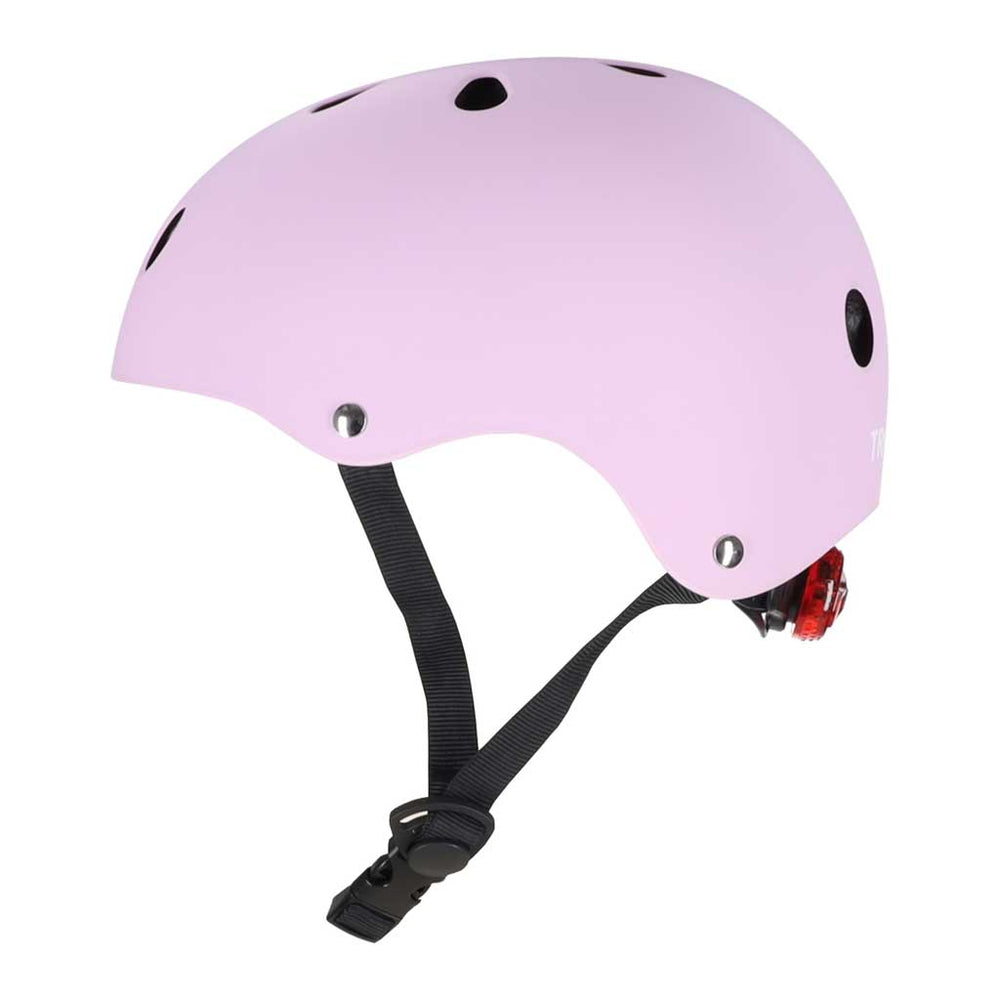Trike Fix bērnu velosipēdu ķivere regulējama LED M 55-58cm violeta