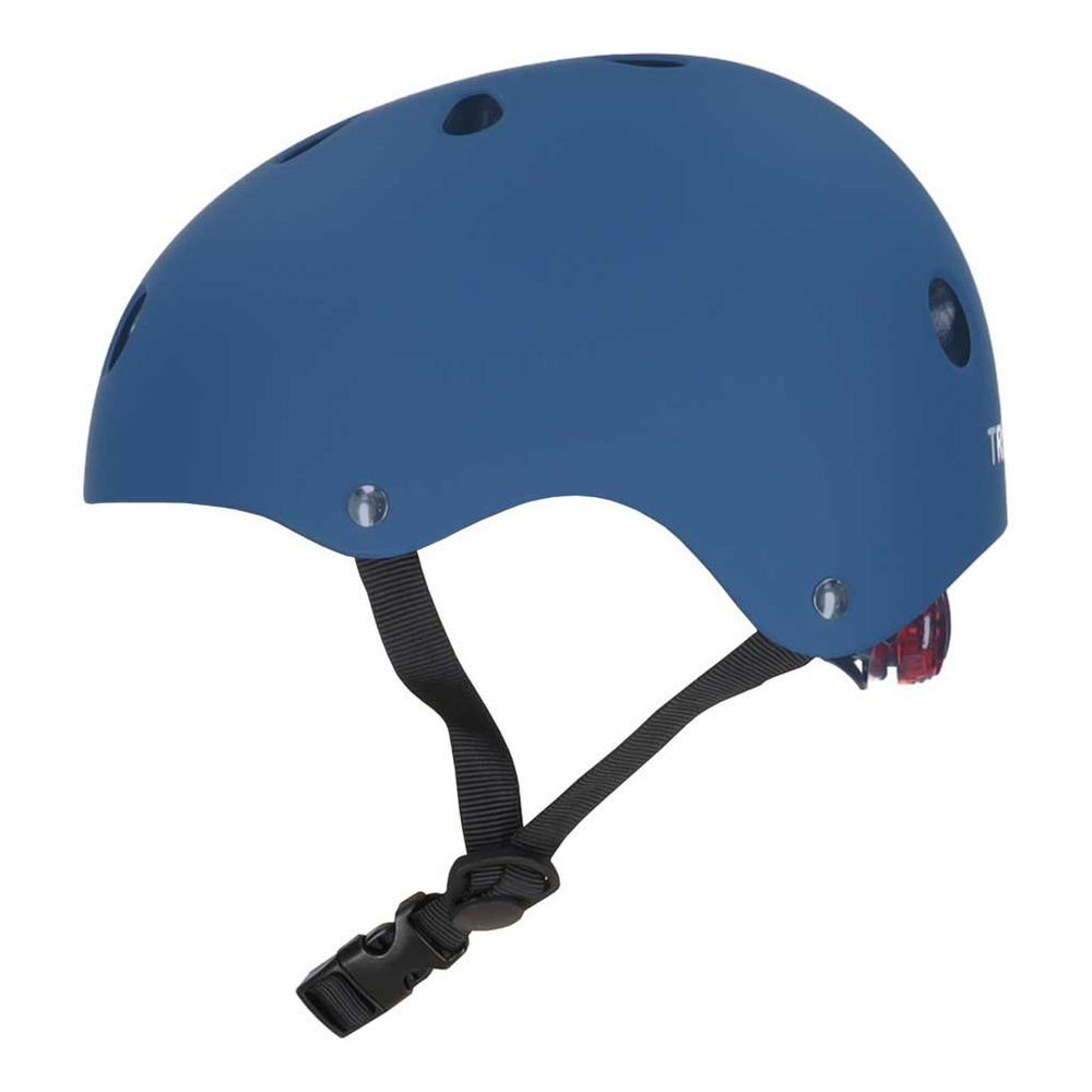 Trike Fix bērnu velosipēdu ķivere regulējama LED M 55-58cm tumši zila