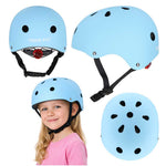 Trike Fix bērnu velosipēdu ķivere regulējama LED M 55-58cm zila