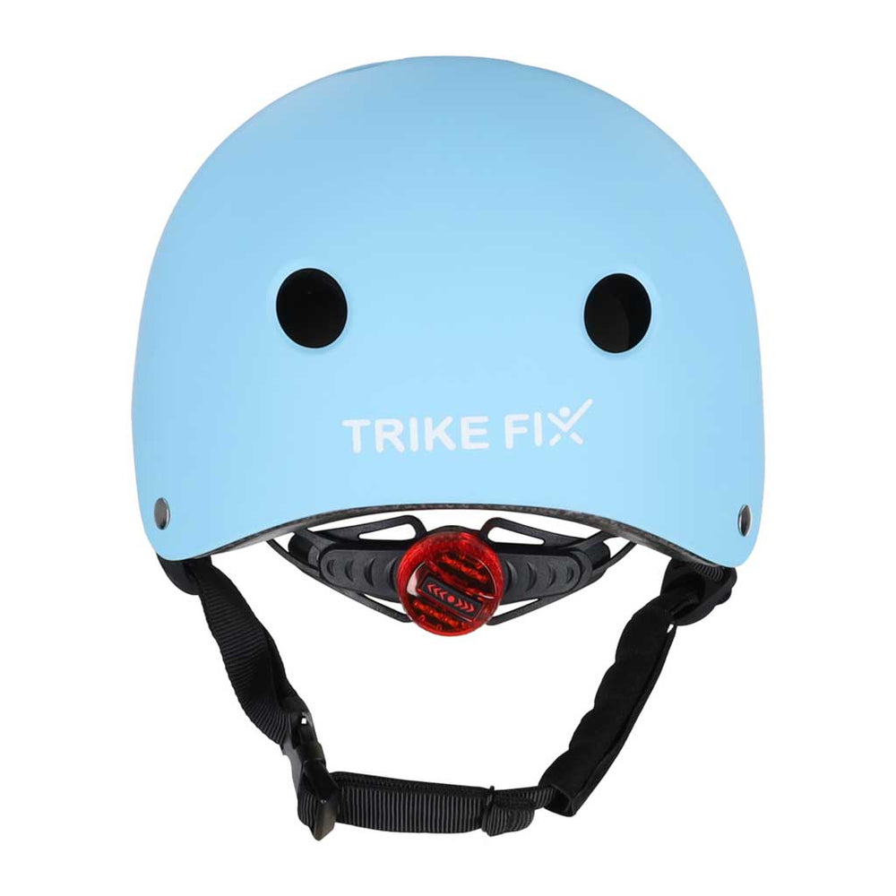 Trike Fix bērnu velosipēdu ķivere regulējama LED M 55-58cm zila