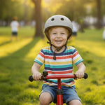Trike Fix bērnu velosipēdu ķivere regulējama LED M 55-58cm tumši pelēka