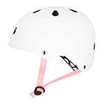 Trike Fix bērnu velosipēdu ķivere regulējama LED S 48-54cm balta