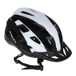 RALLEX sieviešu velosipēdu ķivere vīriešu regulējama melnā un baltā M 54-58cm