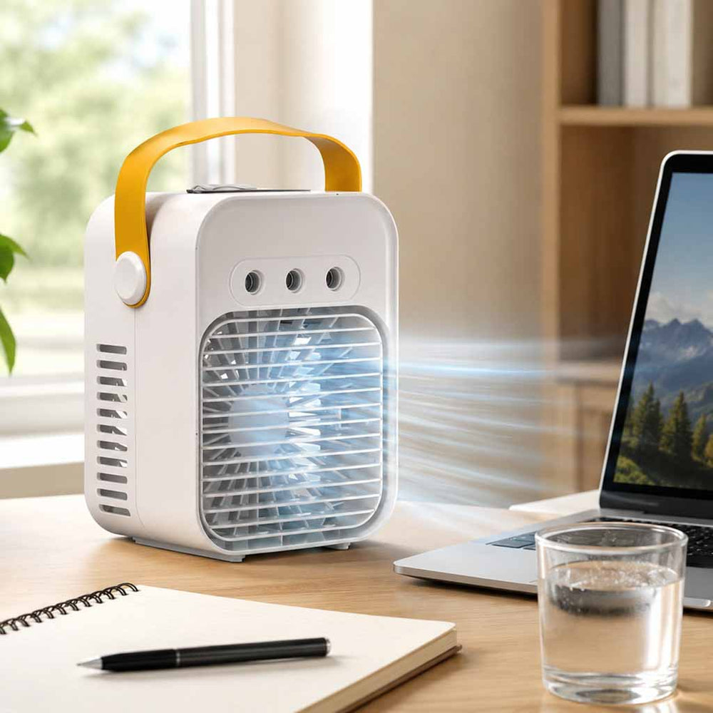 Gaisa kondicionieris ventilators mitrinātājs sudrabs