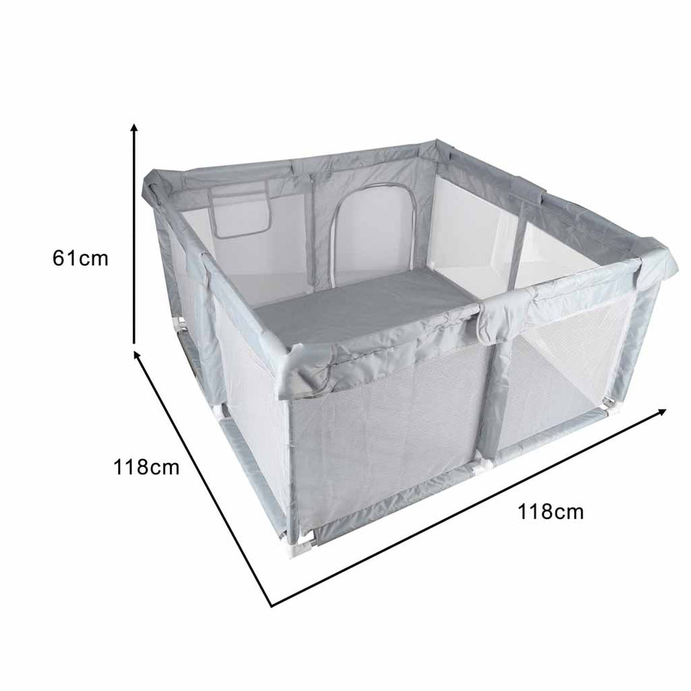Bērnu rotaļu manēža salokāms sausais baseins bērnu rotaļu laukums 120x120cm