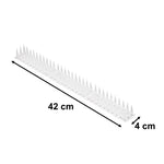 Baložu spīles putnu aizbāzni plastmasas blīvs blīvs balts 8el. 43 cm