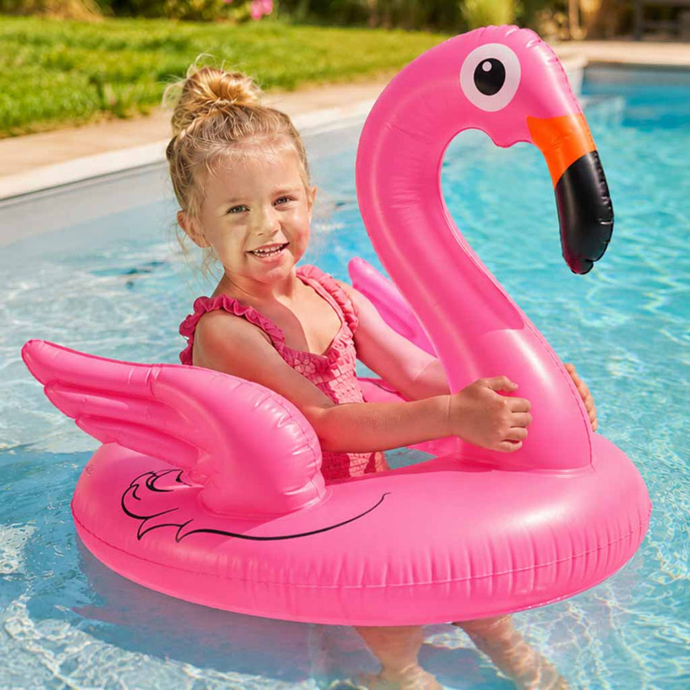 Piepūšamais bērnu pontona ritenis flamingo