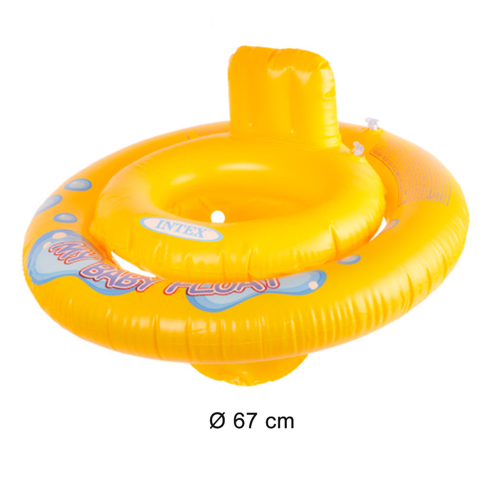 Piepūšamais ritenis ar sēdekli bērniem INTEX 67cm pontons