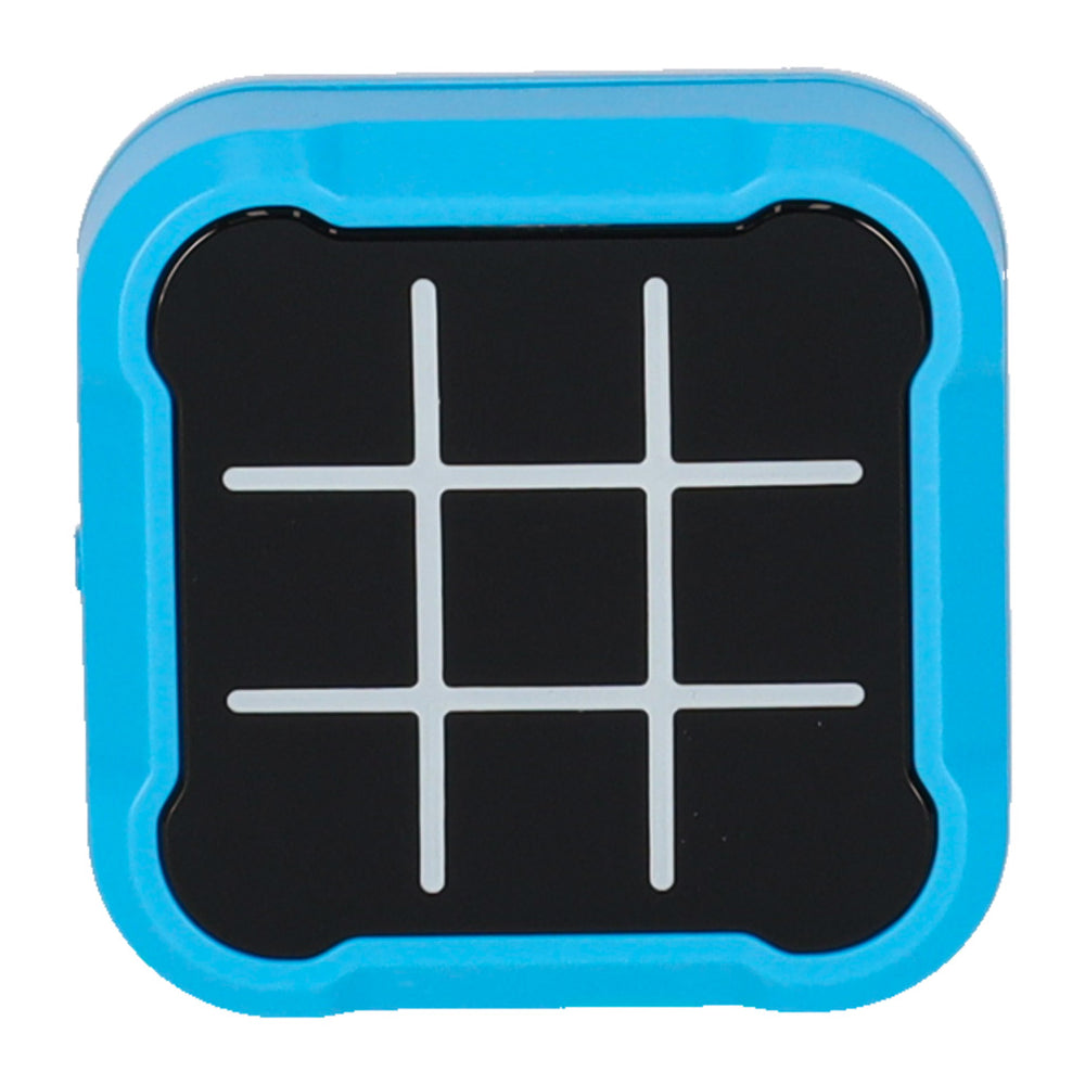 Circle cross cross elektroniskā puzzle spēle tic tac toe portatīvā konsole zila