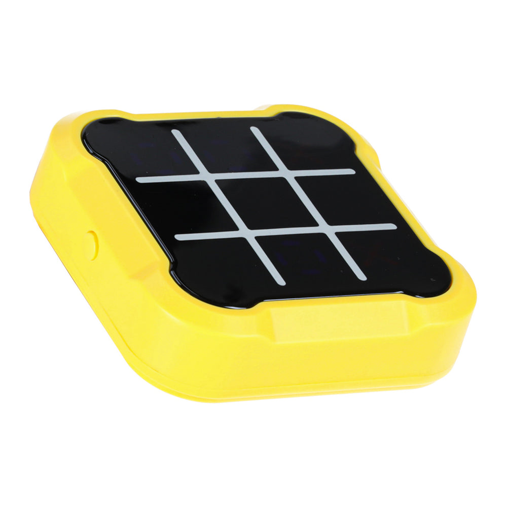 Krustu rats elektroniskā puzzle spēle tic tac toe konsole portatīvā dzeltena