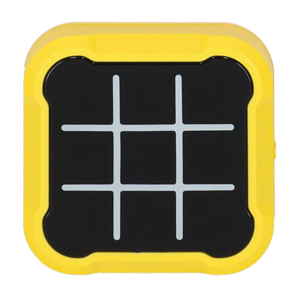 Krustu rats elektroniskā puzzle spēle tic tac toe konsole portatīvā dzeltena