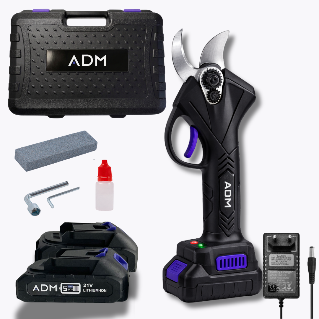Cordless Electric Pruner with 2 batteries 21V